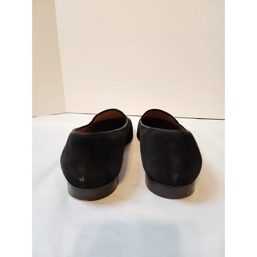 Vintage To Boot Mens Black Suede Slip On Loafers 9.5 V419
